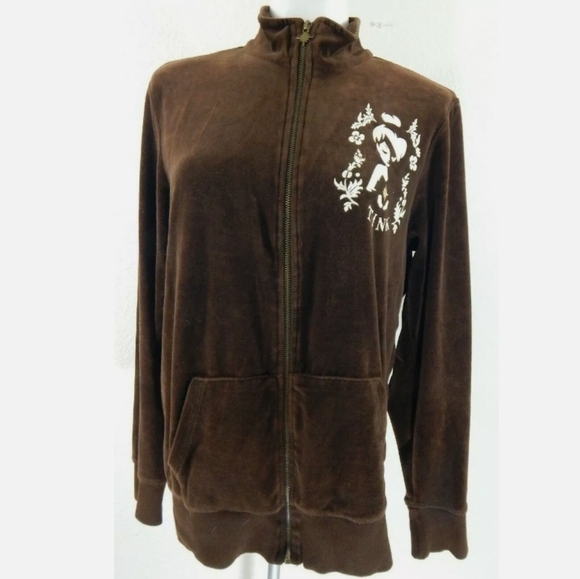 Disney Store Tinkerbell Velour Sweatshirt - Picture 1 of 4